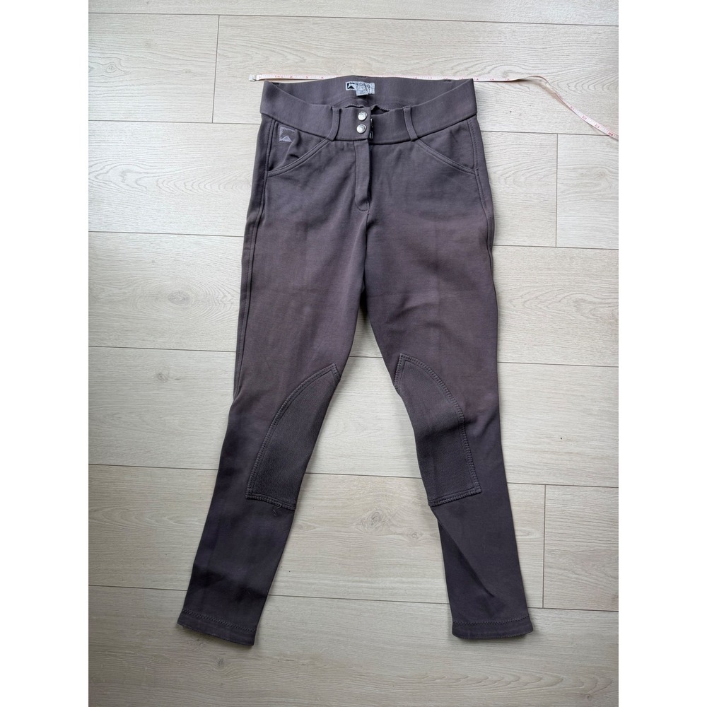 Riding Sport Dover Saddlery Womens 28 Gray Knee Patch Equestrian Riding Breeches